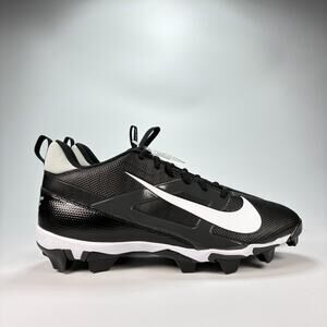 Nike Alpha Menace 4 Shark Black Football Cleats Lace Up FQ3875-001 Men's Size 12